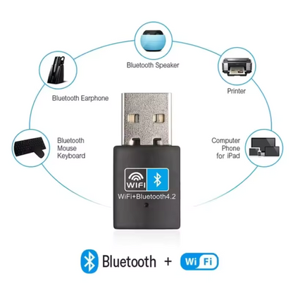 ADAPTADOR USB WIFI + BLUETOOTH